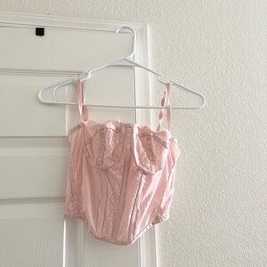 pink corset top